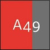 A49-hi-vis piros/sötét antracit